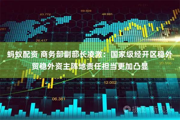 蚂蚁配资 商务部副部长凌激：国家级经开区稳外贸稳外资主阵地责任担当更加凸显