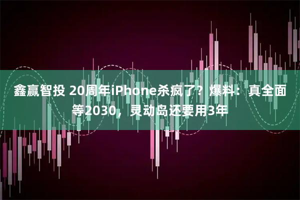 鑫赢智投 20周年iPhone杀疯了？爆料：真全面等2030，灵动岛还要用3年